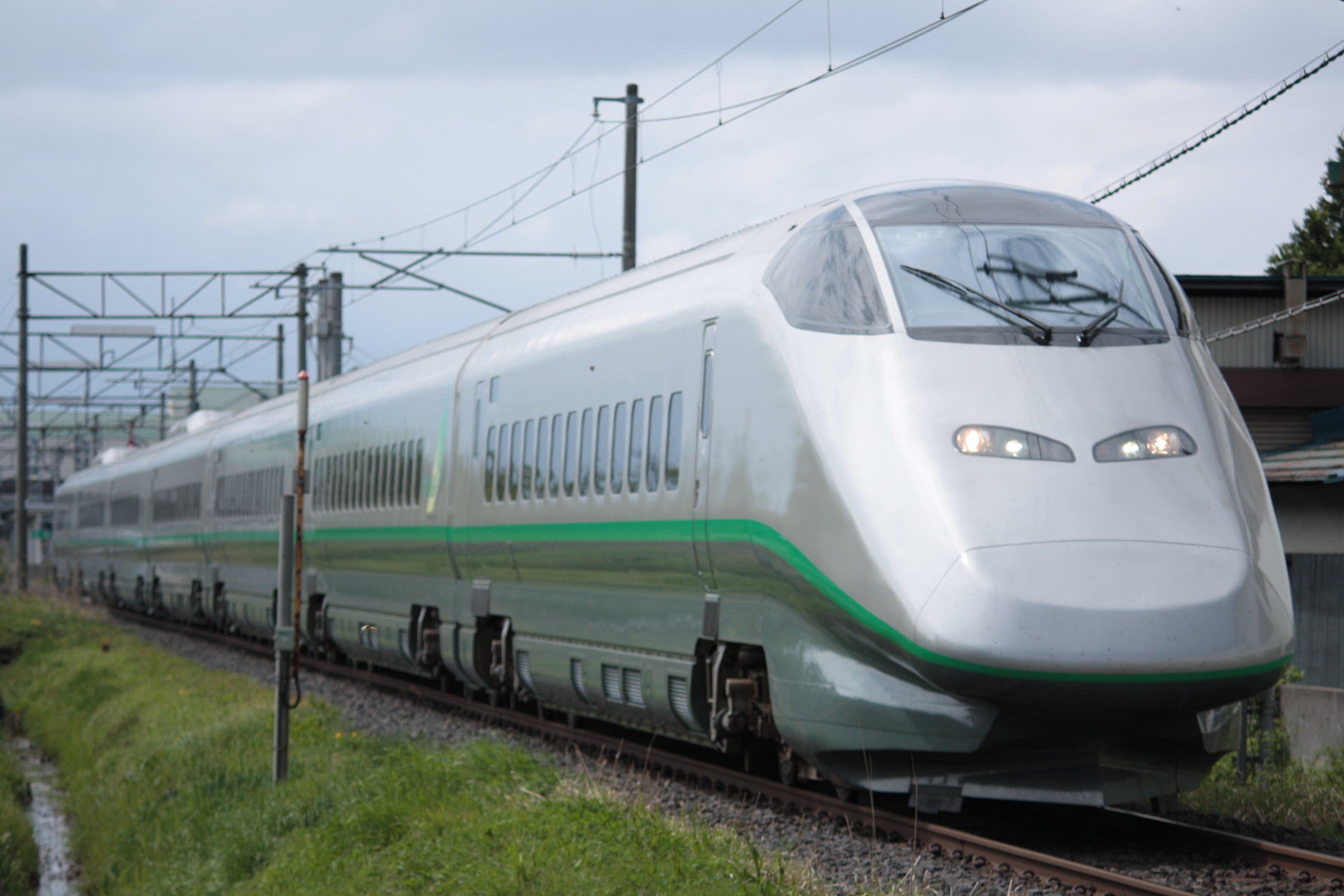 E3-2000 Tsubasa Yamagata Shinkansen at a station platform