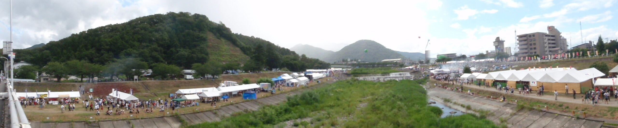 The famous Yamagata Imoni Festival with large crowds gathered for Japan's biggest outdoor cooking event