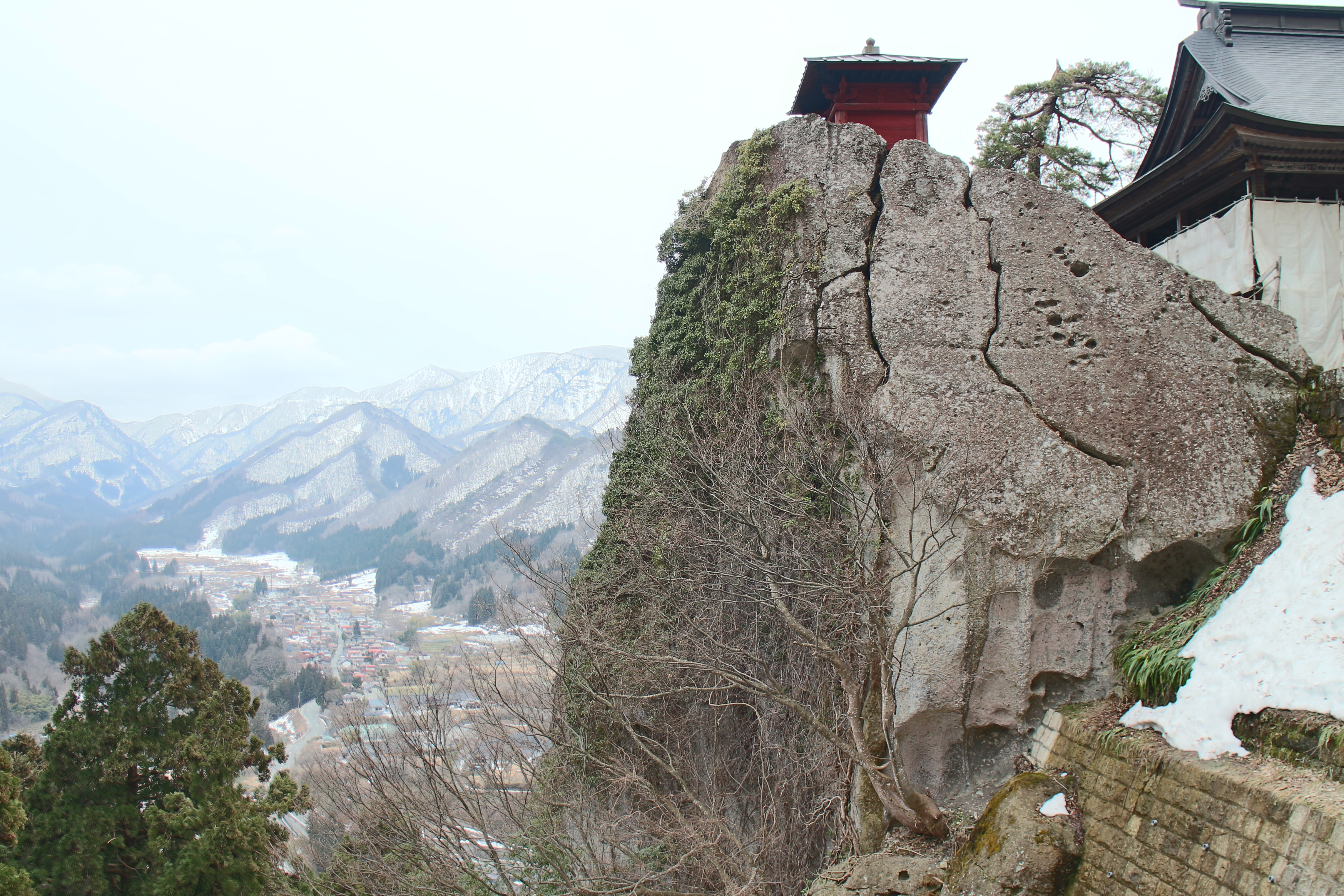 The breathtaking panoramic view from the summit of Yamadera Risshakuji