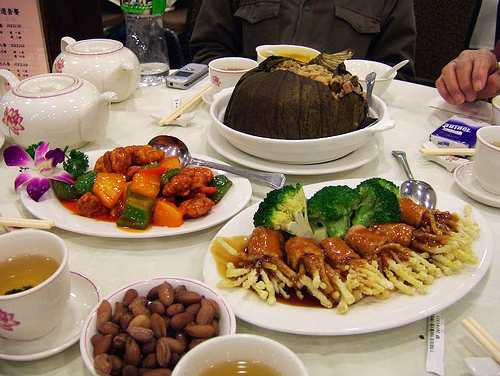 All vegetable Buddhist cuisine spread Japan
