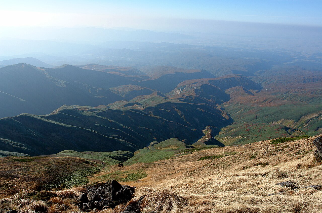 View from Mount Gassan summit area