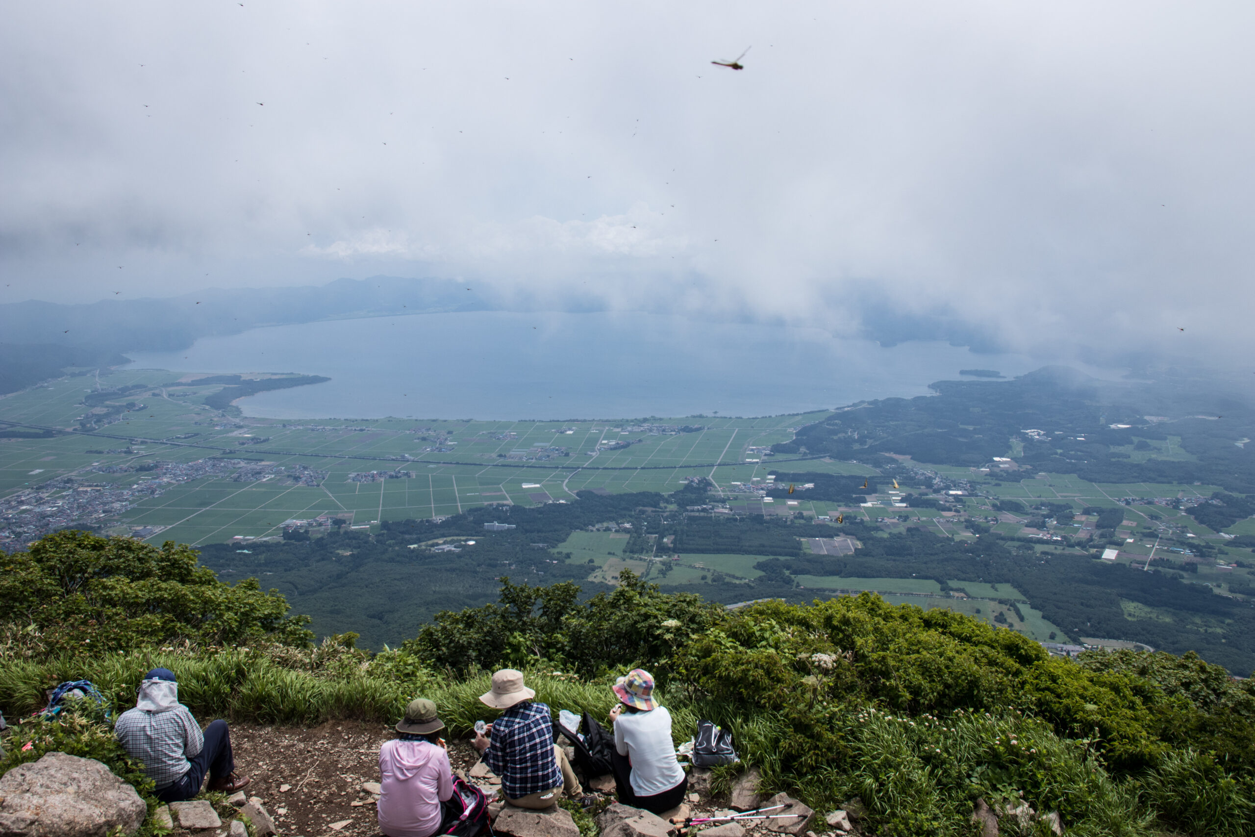 Lake Inawashiro seen from Mount Bandai