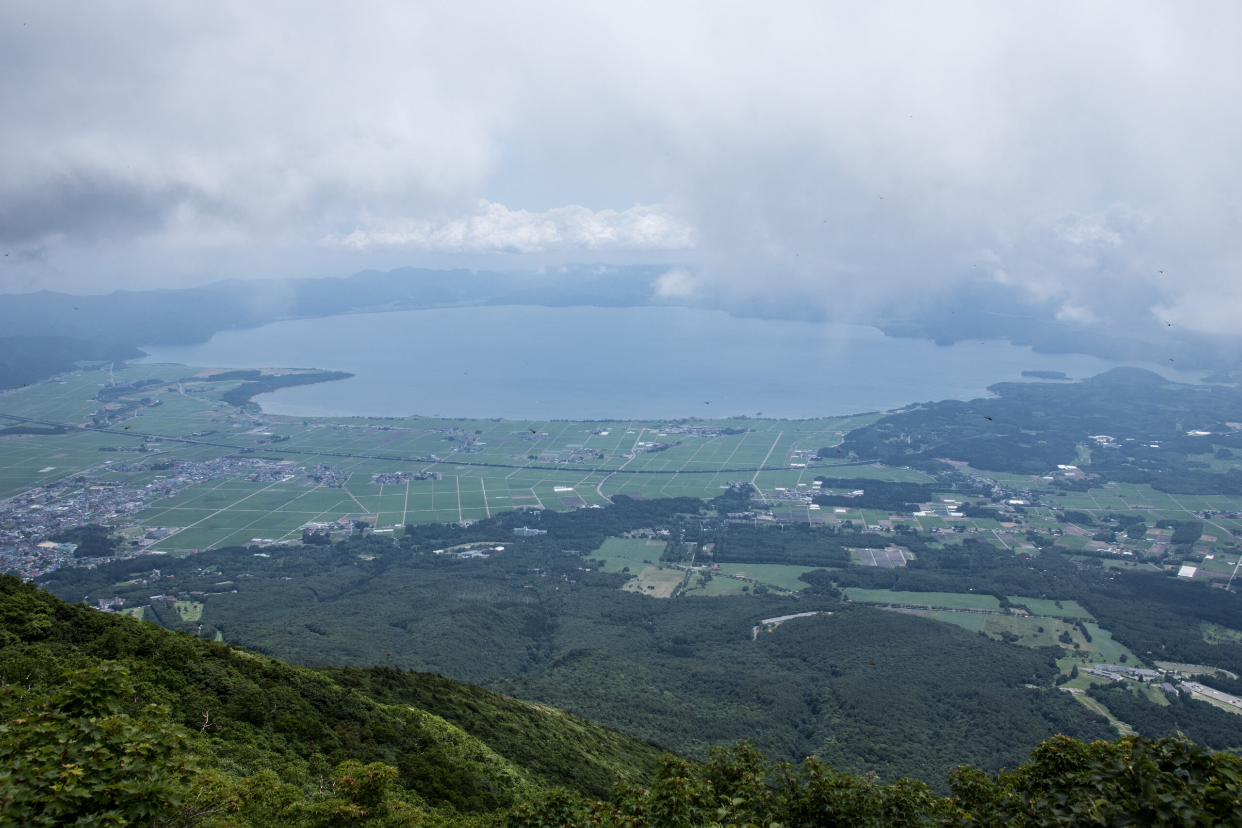 Lake Inawashiro viewed from Mount Bandai slopes