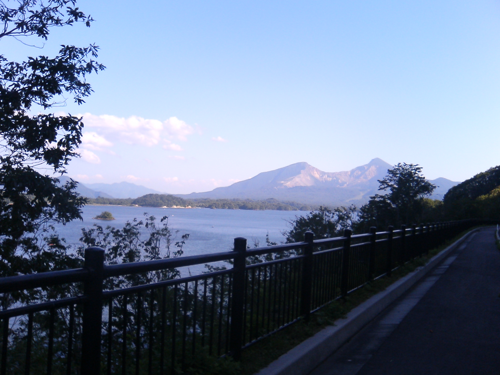 Mount Bandai reflected in Lake Hibara, Fukushima