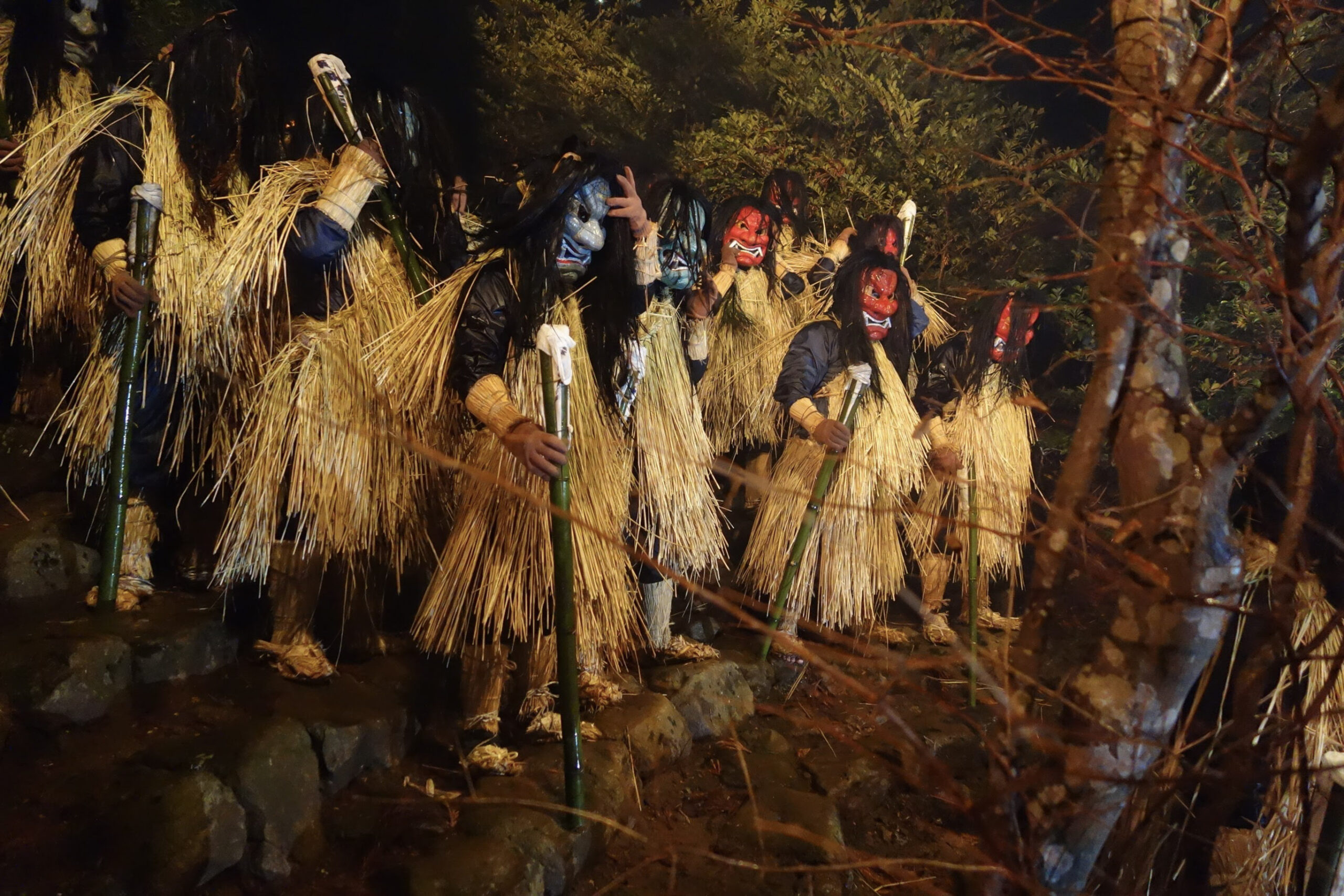 Namahage demons at the Sedo Festival on Oga Peninsula