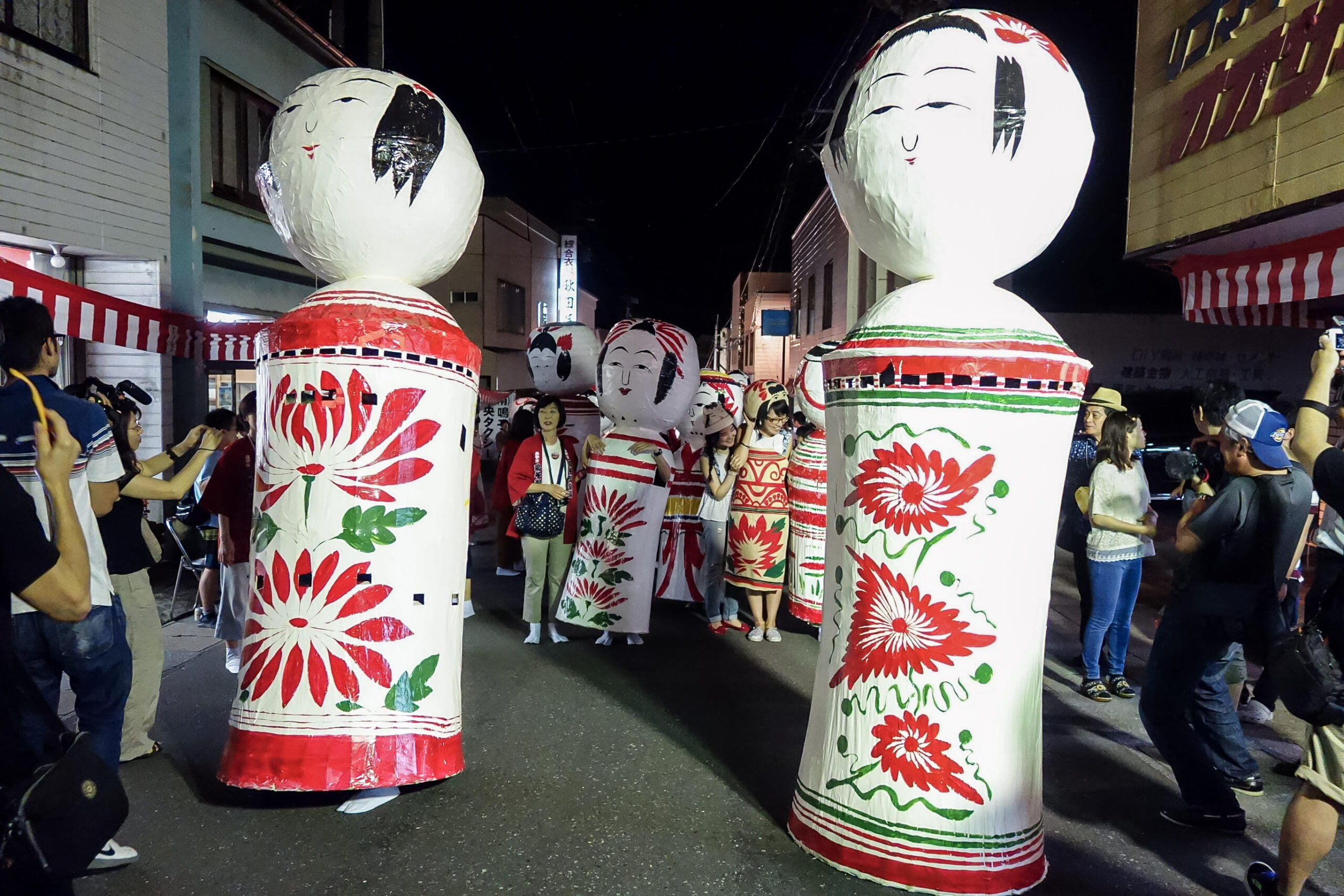National Kokeshi Festival parade in Naruko Onsen