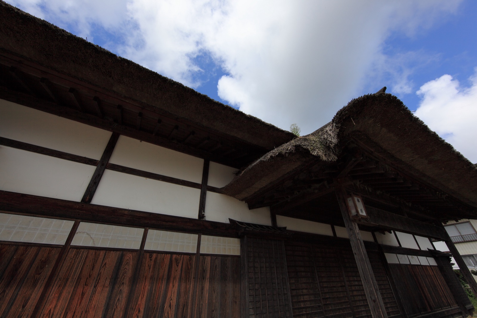 Ouchi-juku post town in Fukushima Prefecture showing traditional Japanese architecture and village street