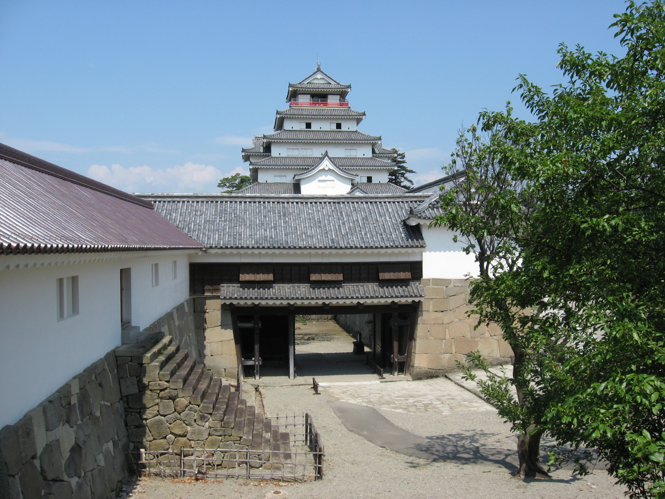 Tsurugajo Castle in Aizuwakamatsu, Fukushima - the iconic red-roofed samurai fortress