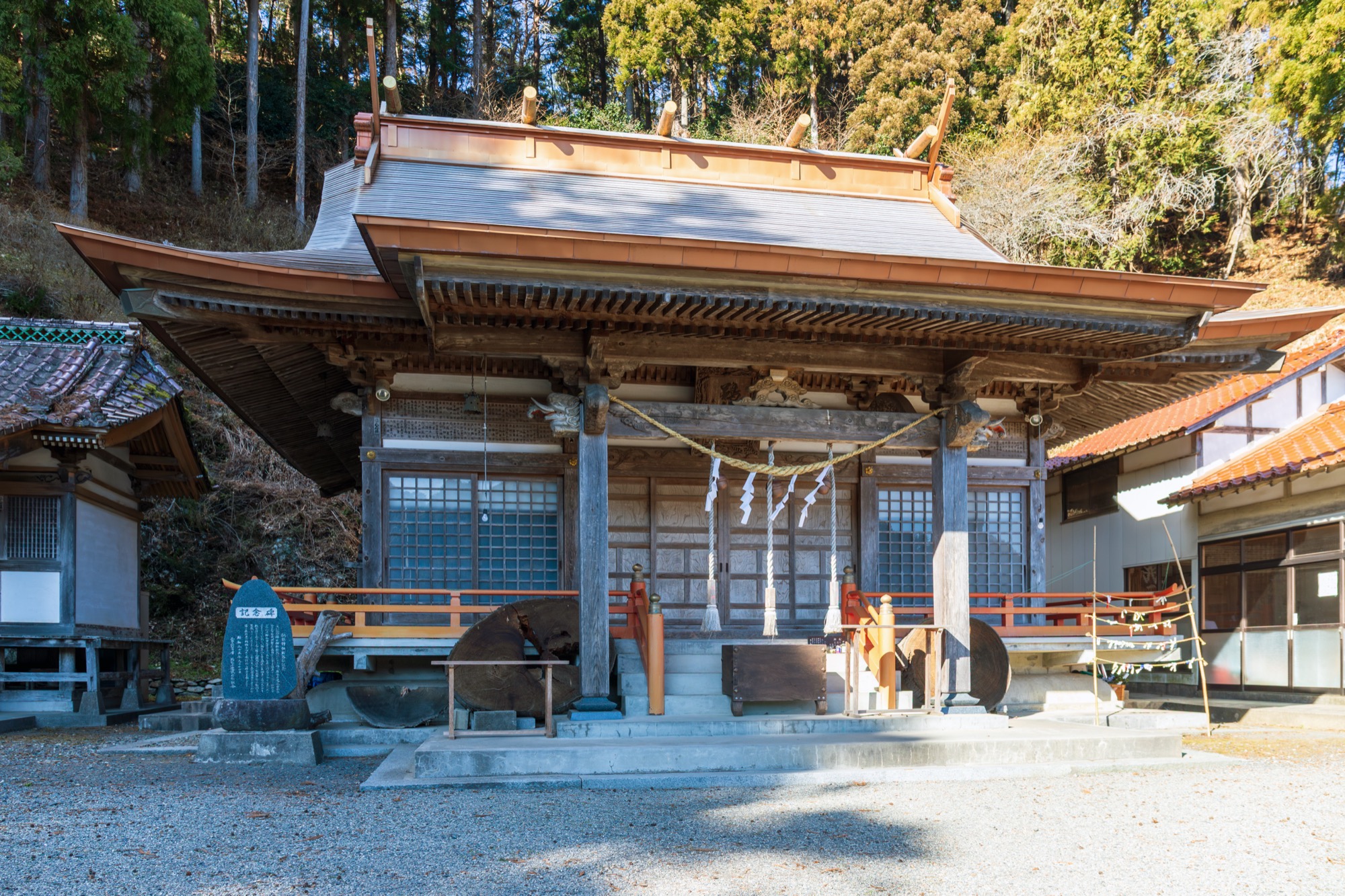 Unosumai Shrine in Kamaishi, Iwate, near the Rugby World Cup stadium site