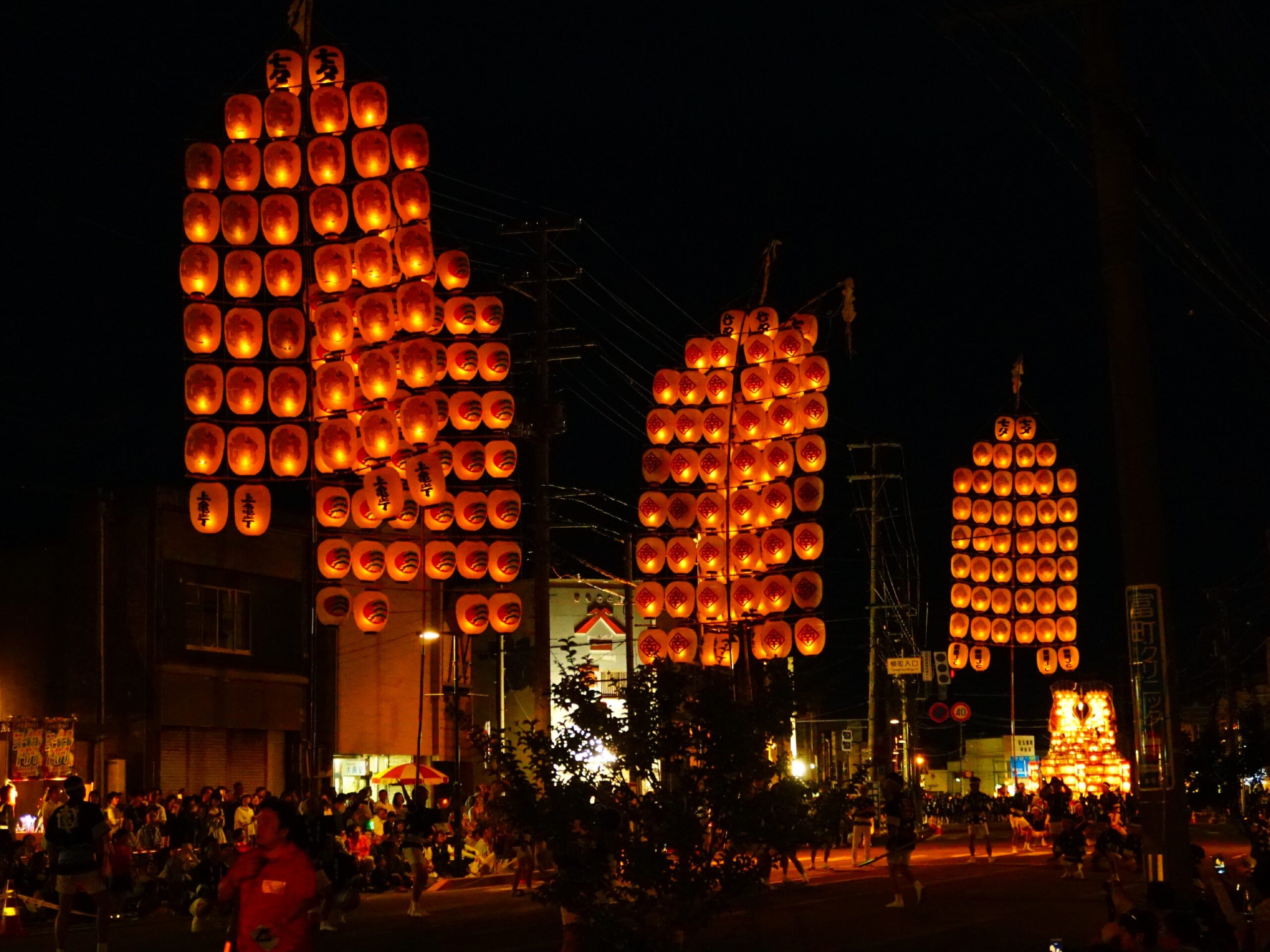 Kanto exhibition performance during Onagori Festival 2018 showing traditional skills