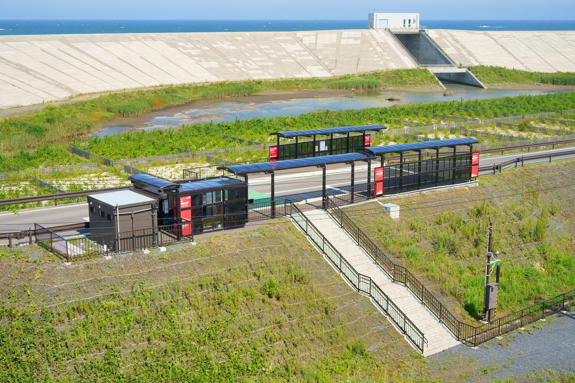 Kesennuma Line BRT bus service connecting the Sanriku coast