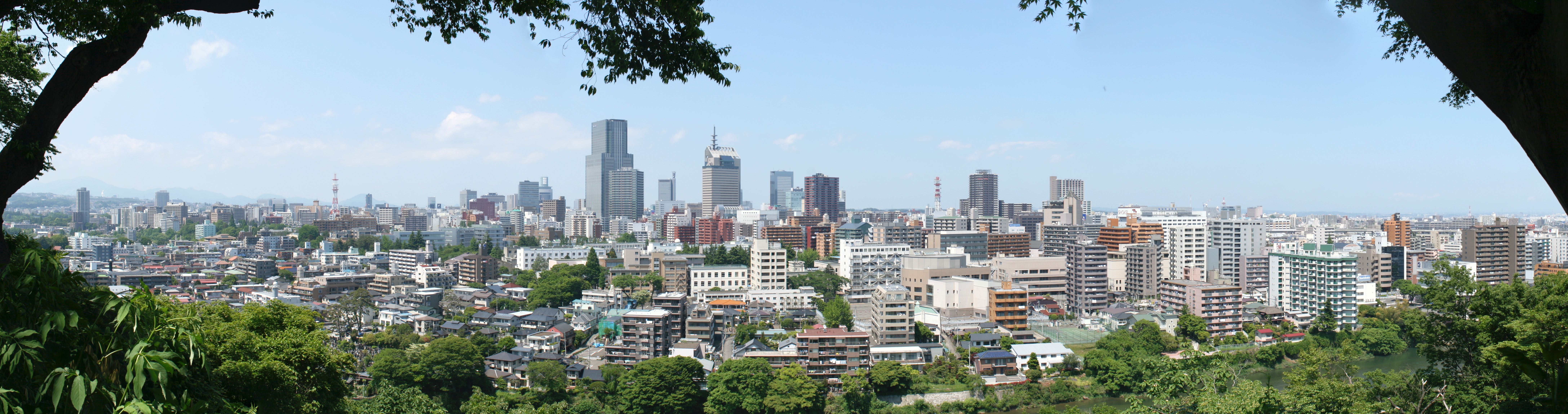 Panoramic view of Sendai city, Tohoku's largest metropolis and craft beer hub