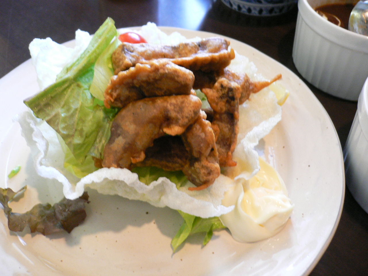 Gyutan karaage beef tongue fried Japanese style