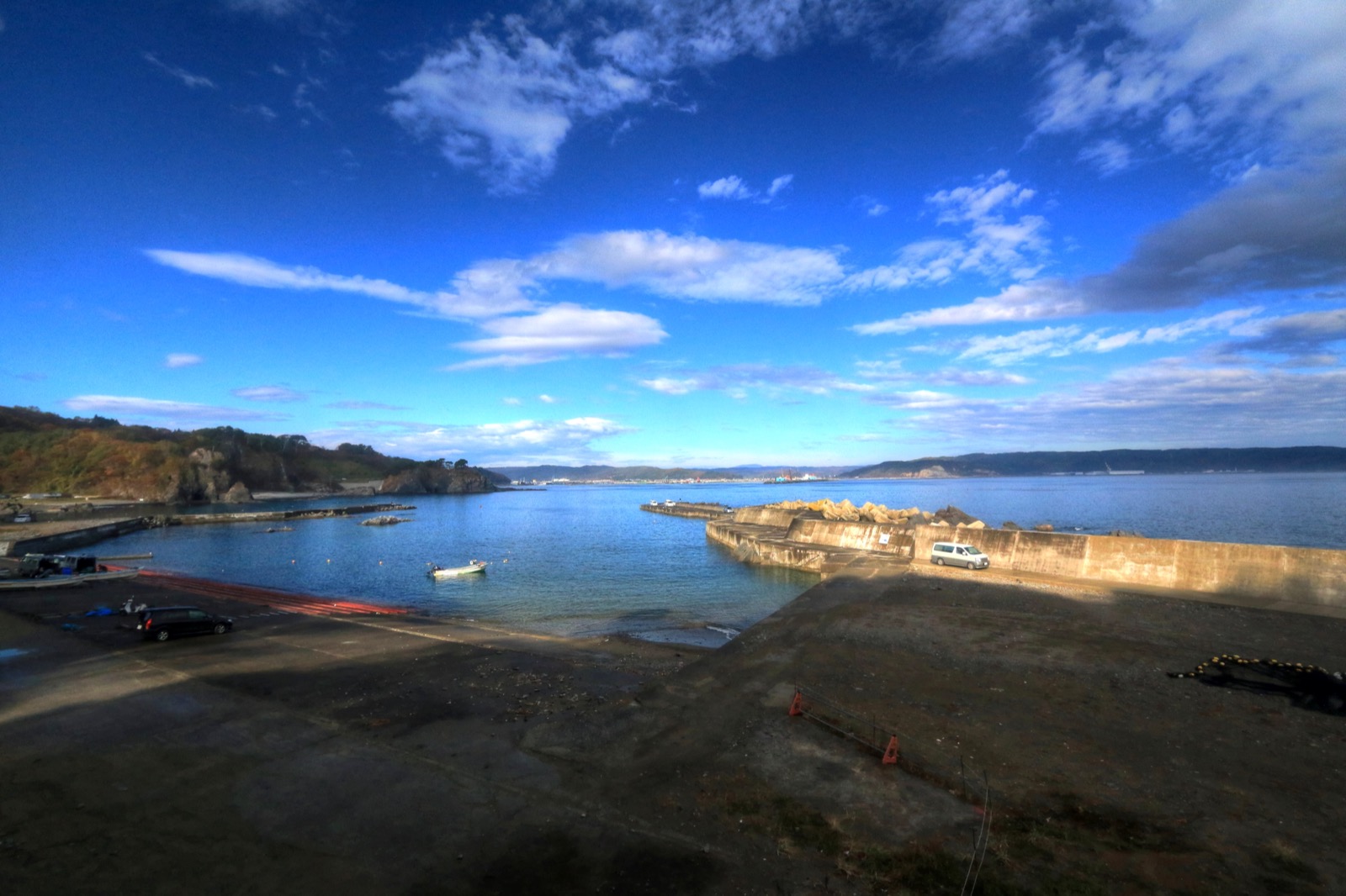Dramatic rocky coastline at Kosode Coast near Kuji, Iwate, Japan