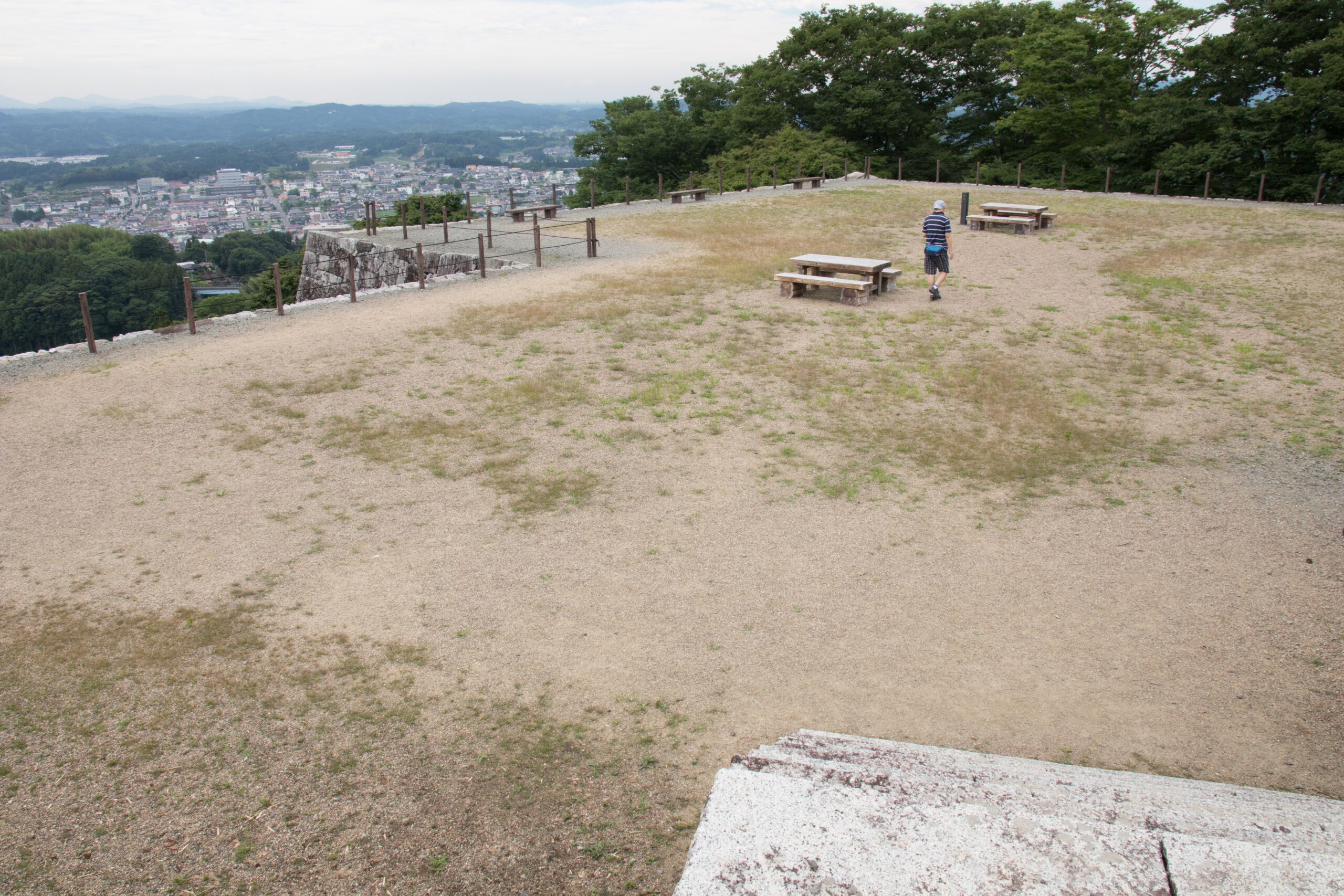 Stone walls and grounds of Nihonmatsu Castle (Kasumigajo) in Fukushima Prefecture